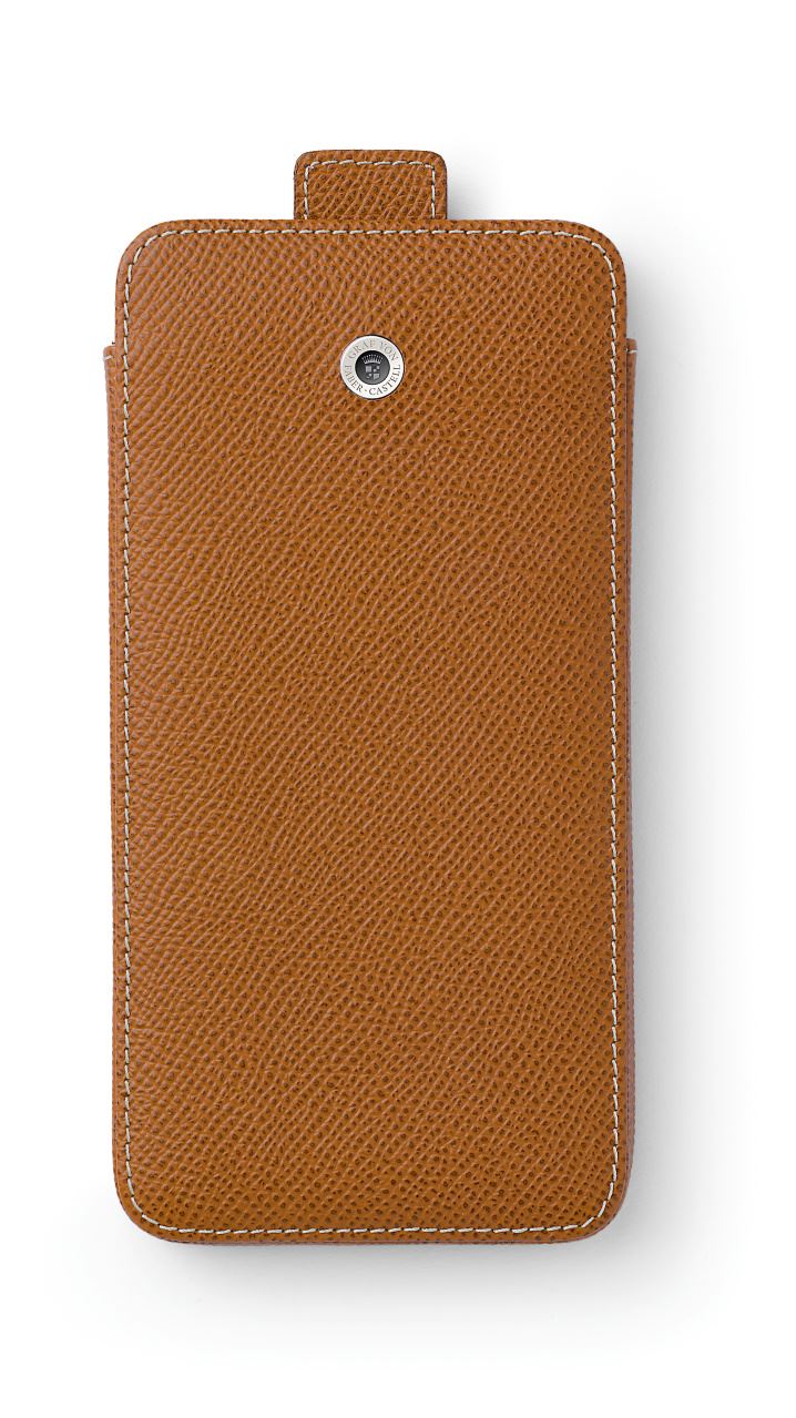 Graf-von-Faber-Castell - Funda para iPhone 6+ piel granulada, marrón
