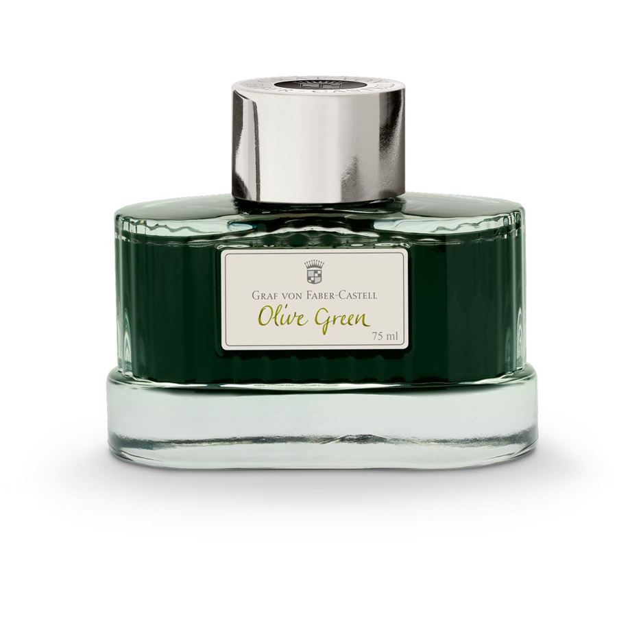 Graf-von-Faber-Castell - Frasco de tinta Verde Oliva, 75 ml