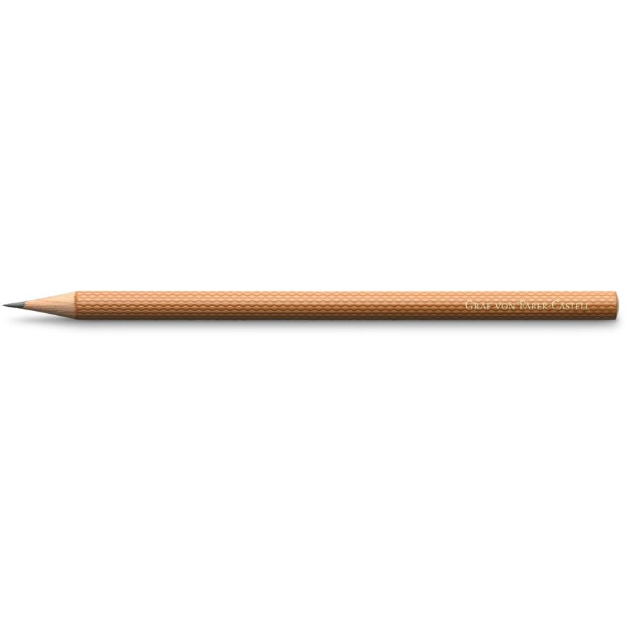 Graf-von-Faber-Castell - 3 lápices Guilloche, marrón