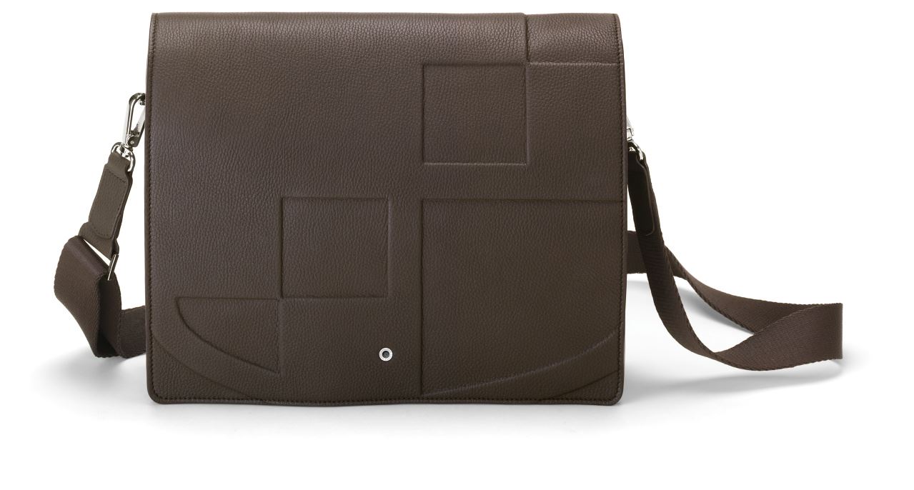 Graf-von-Faber-Castell - Bandolera Cashmere, formato horizontal, marrón oscuro
