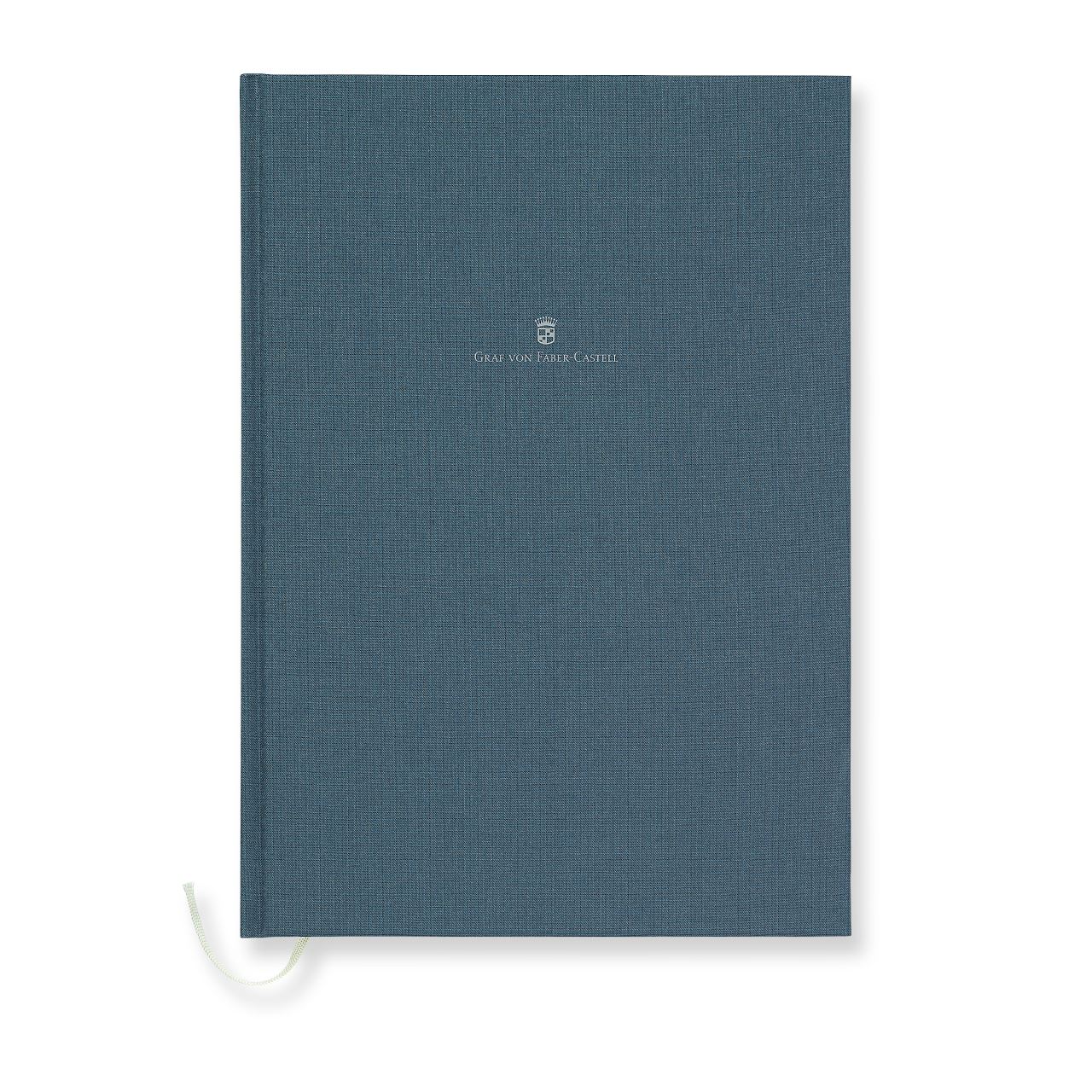 Graf-von-Faber-Castell - Cuaderno con cubierta de lino tamaño A4 azul