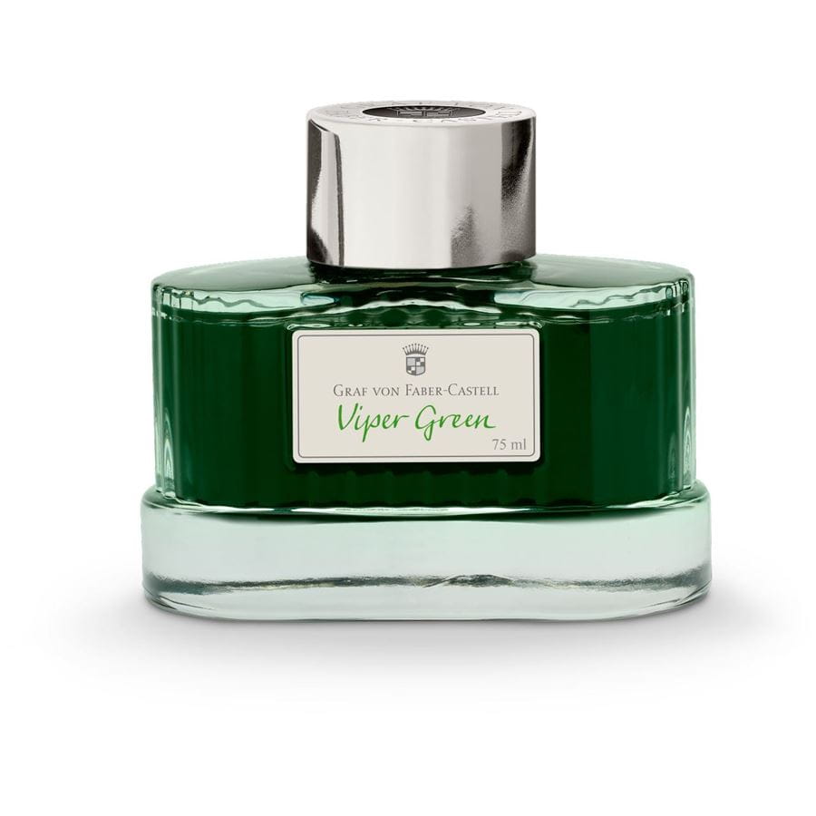 Graf-von-Faber-Castell - Frasco de tinta Viper Green, 75 ml