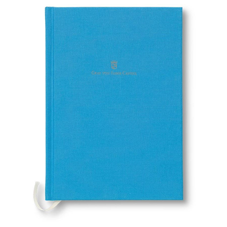 Graf-von-Faber-Castell - Cuaderno con tapas de lino A5 Gulf Blue